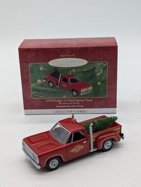 2000 Hallmark Keepsake Ornament 1978 Dodge Li'l Red Express Truck All-American